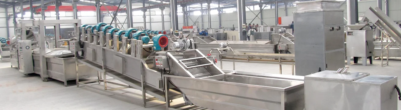 Línea de producción de patatas fritas