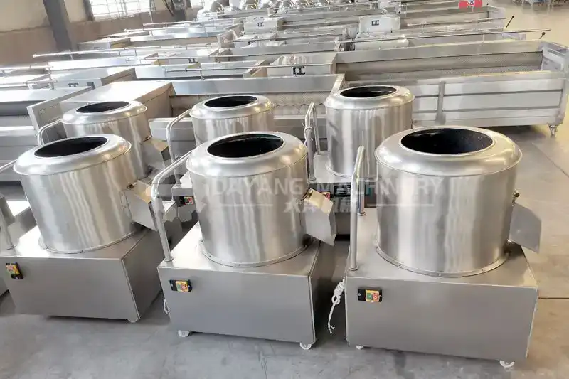 máquinas limpiadoras y peladoras de patatas