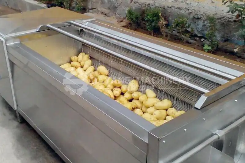 Máquina peladora de limpieza por cepillado