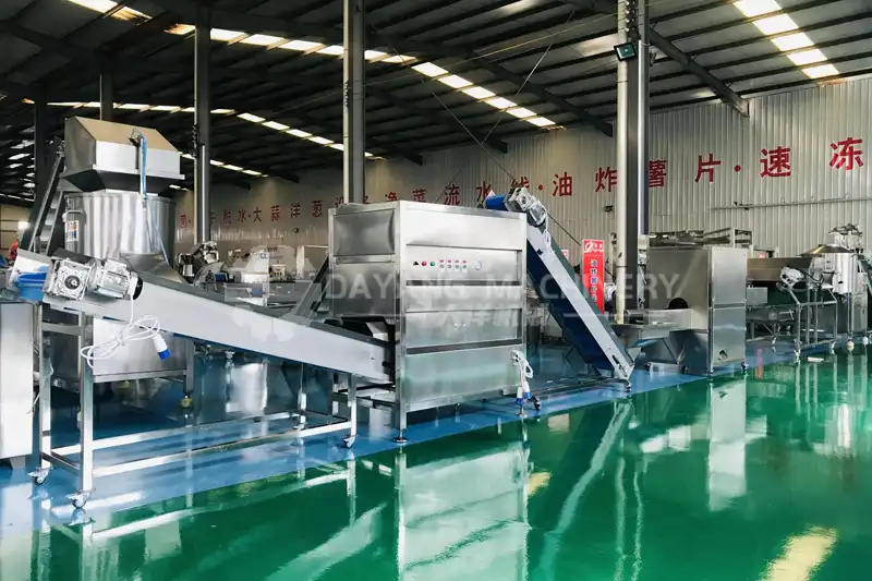 onion peeling production line