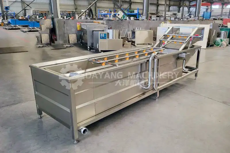 Máquina lavadora de cebollas por burbujas