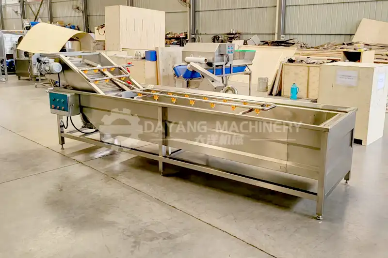 Máquina lavadora de vegetales por burbujas